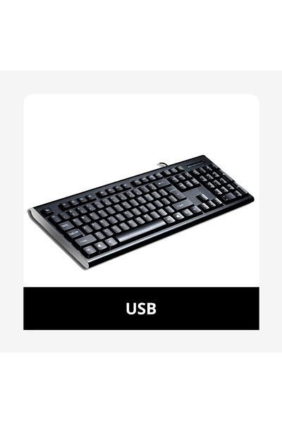 Choice USB Q9 Single Keyboard USB Square Mouth Business Office Home PS2 Round Hole Wired Desktop Computer