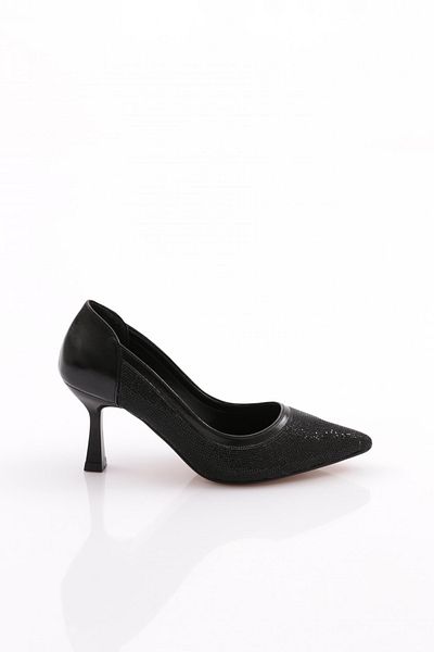 DGN Pantofi cu toc pentru femei negru metalic - 102102621