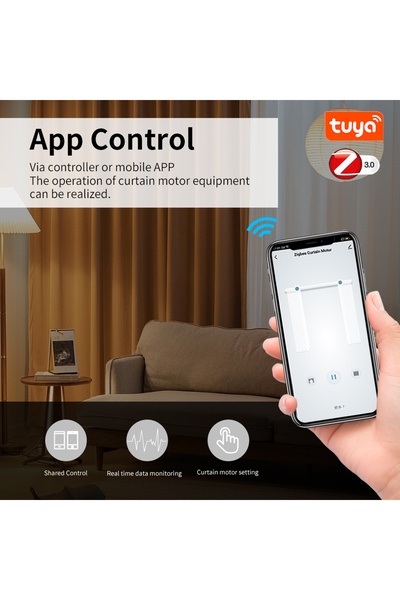 manhot محرك ومقبس KR للتحكم عن بعد RF من Tuya Zigbee محرك الستارة الكهربائية الذكي دعم الغالق الذكي Voi