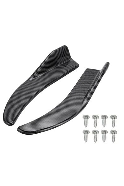 Choice carbon fiber For BMW Mercedes-Benz Toyota Audi Volkswagen 1 Pair Car Bumper Spoiler Front Rear Lip A