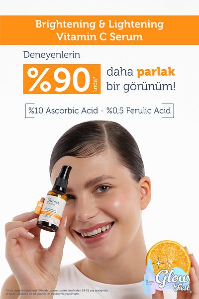 The Purest Solutions Vit C Aufhellendes und Tonausgleichendes Pflegeserum 30 ml 10 % Ascorbinsäure und Ferulasäure 0,5 %