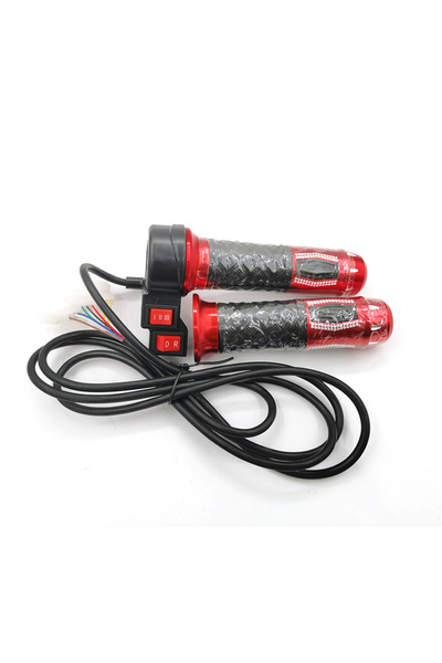 Choice مقابض مقود عالمية 12 فولت - 72 فولت بمقبض دوران بثلاث سرعات ومسرع للدر...