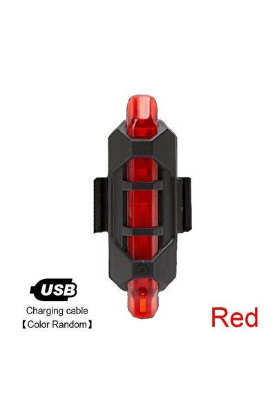 Choice 928 Red OPP Bike Light Set Bicycle Headlight Taillight USB Rechargeabl...