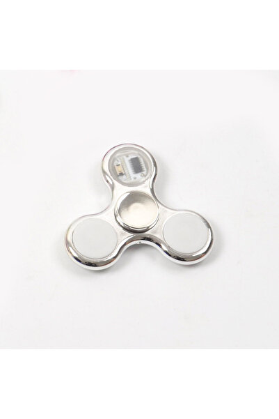 Choice لعبة فيدجيت سبينر مضيئة إبداعية بـ 6 ألوان فضية، سبينر يدوي متغير اللو...