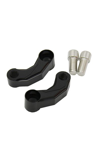 Choice Motorcycle Mirror Riser Extender Adaptor Handlebar Mount Mirror Riser Extenders Spacers Extension...