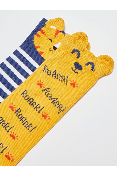 LC Waikiki Чорапи до коляното за бебе момче с щампа, 2 броя (S1)