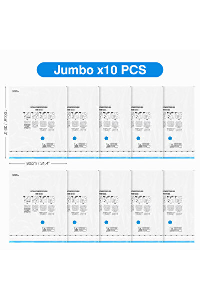 Choice only 10 Jumbo bags Cordless Electric Pump for Vacuum Storage Bags Trav...