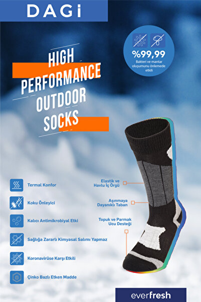 Dagi Șosete termice pentru copii Everfresh negre