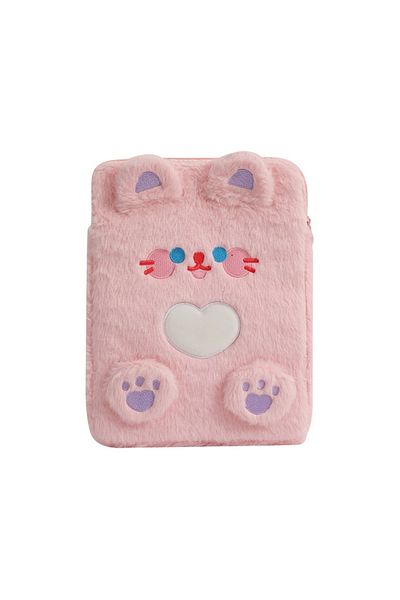 Choice pink New Cute Plush Pencil Bag 11inch IPad Sleeves Student Stationary Organzier School Pencil Case S
