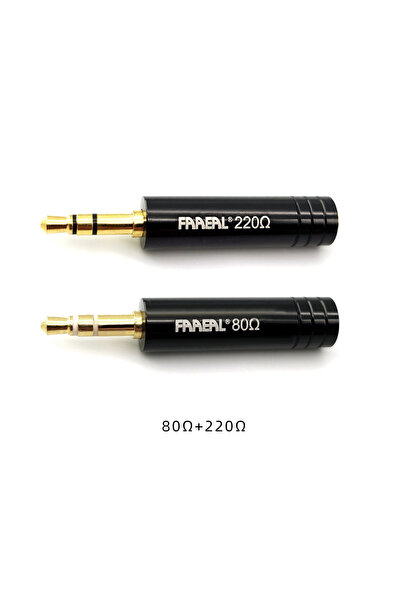 Choice 80 إضافة 220 أوم FAAEAL موصل قابس مقاومة سماعة الأذن 80 220 أوم محول إلغاء الضوضاء 3.5 مم B