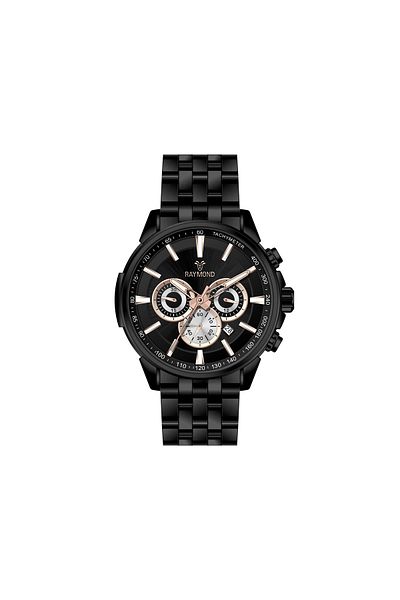 Raymond Rym-81054 Raymond Men's Wristwatch - Stainless Steel - 2 Year Warranty