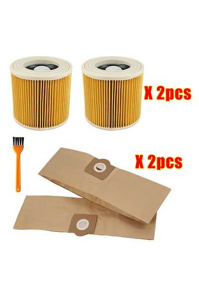 Choice as the picture Replacement Dust Bag Hepa Filter For Karcher WD3 Premium WD3200 WD 3300 MV3 Accessori