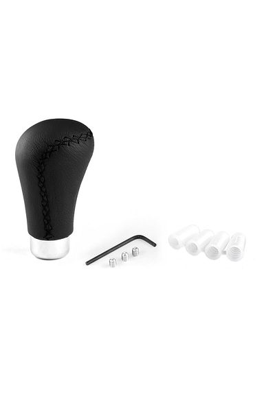 Choice Black Stitch Universal Manual Leather Red/Black Stitch Car Gear Stick Shift Knob Shifter Lever Pen R