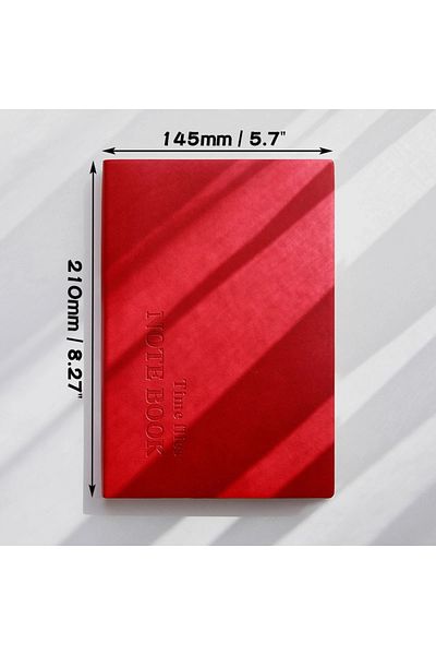 Choice Red notebook A5 Grid Notebook A5,Travelers Journals School Office Meeting Record 80GSM/264 Pages Che