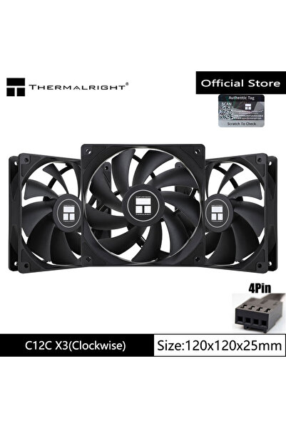Choice3 Fixed Color Other TL-C12C X3 Thermalright TL-C12CW-S chassis fan 12cm...
