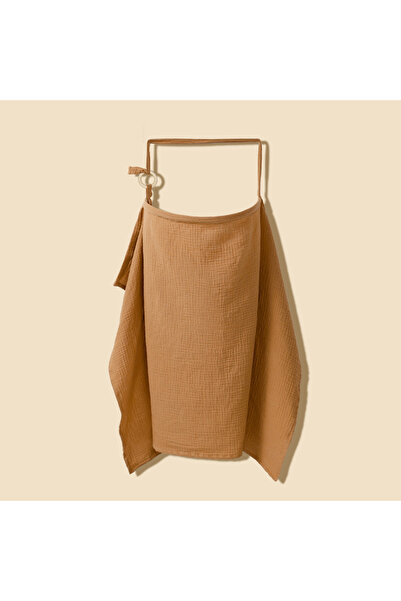 Choice غطاء رضاعة قابل للتنفس بلون الشوكولاتة غطاء رضاعة طبيعي من القطن الموس...