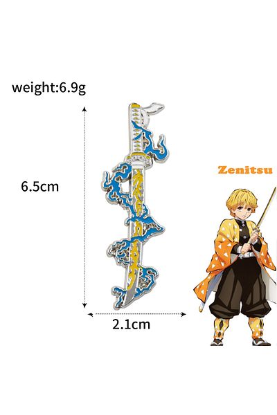 Choice X00276-15 Anime Demon Slayer Brooch Enamel Kimetsu No Yaiba Sword Pins Weapon Badge Fans Cosplay Sou