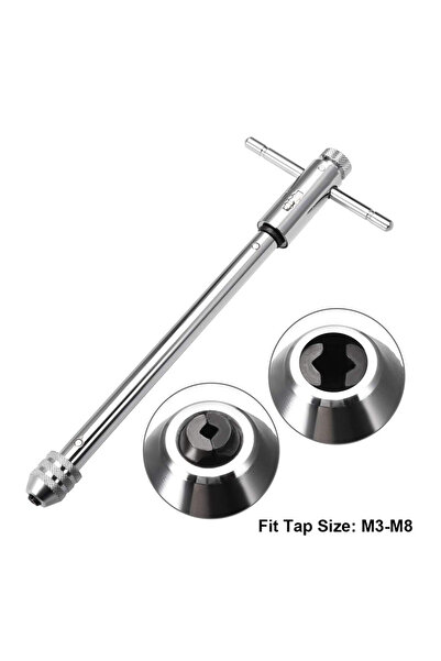 Choice22 Long Adjustable T-Handle Ratchet Tap Holder Wrench, Machine Screw Th...