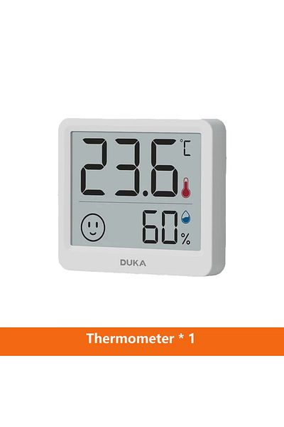 Choice White Duka Atuman 2.5 Inch Lcd Electronic Digital Temperature Humidity Meter Indoor Thermometer Hygr