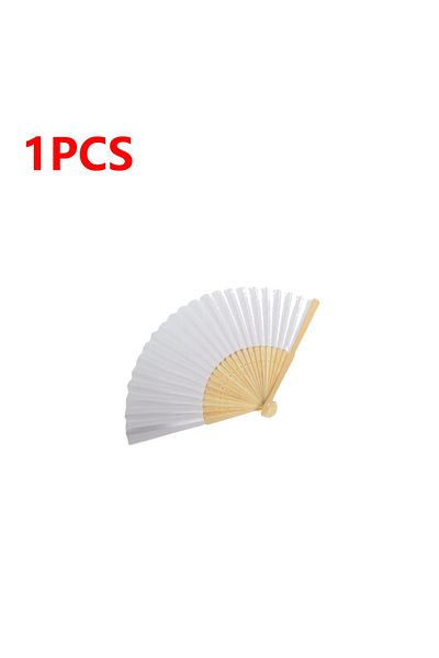 Choice 1pcs 1-50pcs Diy Paper Bamboo Folding Fan Adults Children's Calligraphy Painting Practice Blank Whit