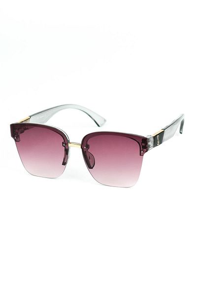 Di Caprio Women's Purple Uv400 Protection Rectangular Model Sunglasses