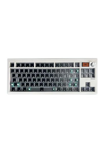 Choice Gmk87white Gmk87 Mechanical Keyboard Kit With Display Screen Rgb Backlit Gasket Structure Gaming Hot