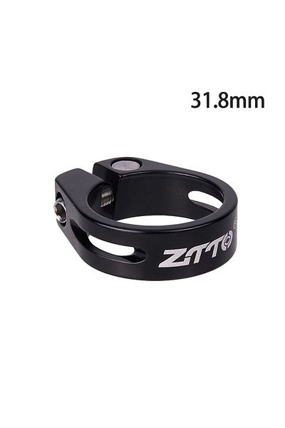 ZTTO 31.8mm Black ZTTO Bicycle Seatpost Clamp 31.8/34.9mm Seat Tube Clamp MTB Road Bike Seat Tube Clip Al