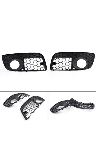 Choice Pair Front Bumper Fog Lamp Lights Grill Grille For VW GOLF MK5 GTI 2006-2009