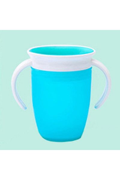 Choice Blue Silicone Cup Mouth 360 Leak Proof Sprinkling Magic Cup Baby Children Learn To Drink Anti Choke