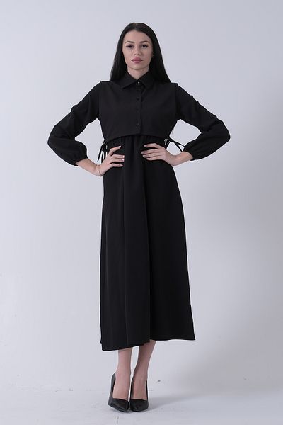 Feminist Self Shirt Detailed Dress Black 31061473