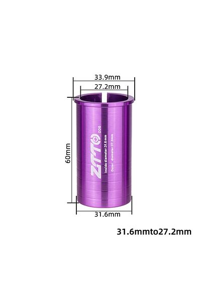 ZTTO 6-27.2 to 31.6 ZTTO Bicycle Seatpost Adapter Alloy Sleeve Convert Seat Post Tube Conversion Adapter
