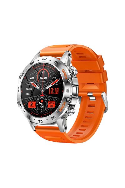 Choice silicone orange MEVADEN Steel 1.39 Bluetooth Call Smart Watch Men Sports Fitness Tracker Watches IP6