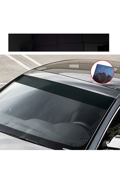 ALLOYSEED 1pc 140x25cm Anti-uv Car Windscreen Solar Film Anti-uv Privacy Heat Insulation Window Sun Shade Tint