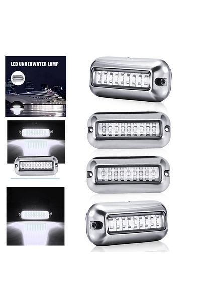 Choice 4pcs White 27led 12v Boat Transom Light Underwater Pontoon Marine Ship Boat Accessories Light Waterp