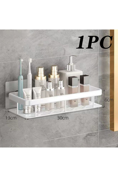 Choice StyleA-White-1PC 2 قطعة رف حمام منظم تخزين المطبخ من سبائك الألومنيوم ...