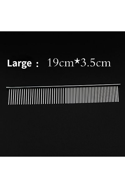 Choice 19x 3.5cm G519A Pet Hair Removal Comb Stainless Steel Pet Grooming Comb Gently Removes Loose Knotted