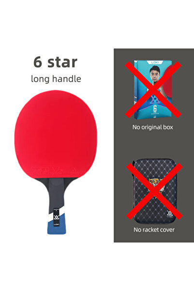 Choice مضرب تنس الطاولة E6-FL بدون حقيبة LOKI 9 Star الاحترافي 5+2 مضرب تنس ا...