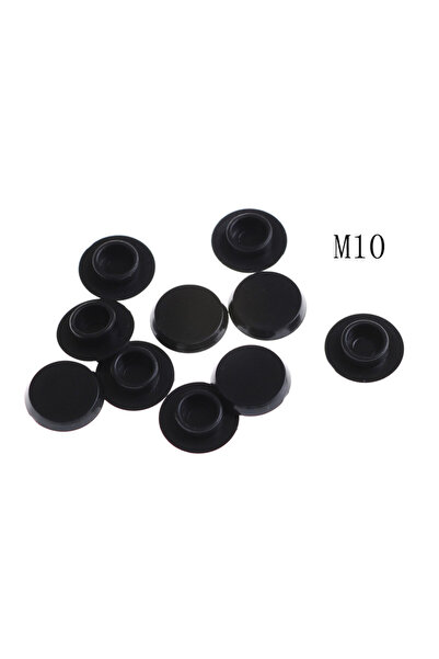 Choice4 M10 10PCS M5-12 Practical Black Hex Sket Head Cover Caps Fasteners Sc...