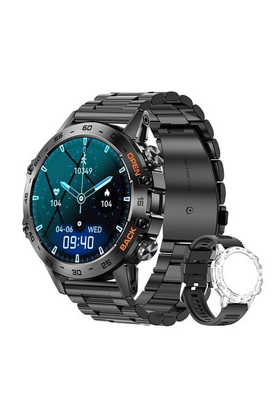 Choice steel black MEVADEN Steel 1.39 Bluetooth Call Smart Watch Men Sports Fitness Tracker Watches IP67 Wa