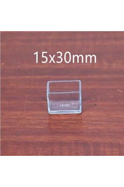 Choice 16 Pcs 15x30mm 16pcs Transparent Furniture Feet Caps Chair Table Sofa Non-slip Mute Rubber Leg Mat W