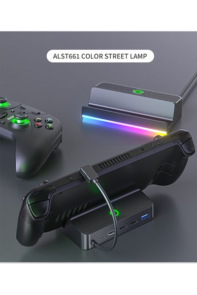Choice حامل محول فيديو USB 4K HDMI متوافق مع Steam Deck TV وشاحن محول فيديو لجهاز Steam Deck
