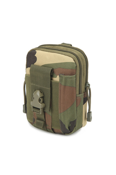 Choice Jungle Camo Molle Pouch Belt Waist Pack Men Small Pocket Survival Tool Bag for Running Travel Campin