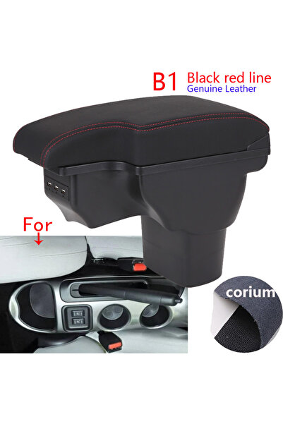 choice2 B1 Black red Corium For NISSAN Juke Armrest box For Infiniti ESQ Car ...