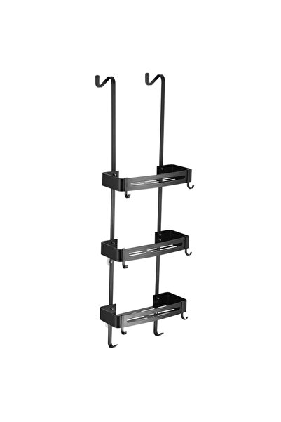 Choice Black Three layers Black Hanging Bath Shelves Bathroom Shelf Organizer...