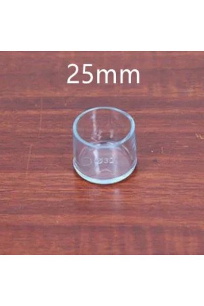 Choice 16 Pcs 25mm 16pcs Transparent Furniture Feet Caps Chair Table Sofa Non-slip Mute Rubber Leg Mat Wood