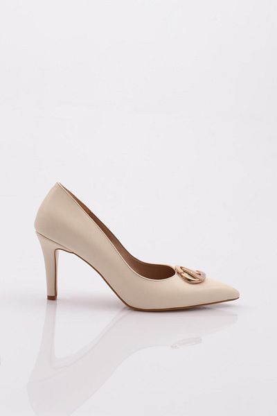 DGN Pantofi cu toc pentru femei de culoarea pielii - 21123564