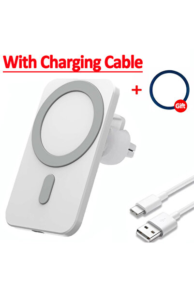 Choice مع كابل من النوع C، شاحن سيارة لاسلكي مغناطيسي بقوة 30 وات لهاتف MagSafe iPhone 16 15 14 13 Pro Max Xiaomi Sa