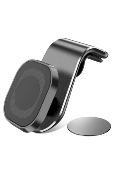 Choice حامل هاتف مغناطيسي للسيارة مع مشبك تثبيت على فتحة تهوية السيارة ويدعم دوران 360 درجة للهواتف المحمولة وأجهزة Xiaomi وiPhone.