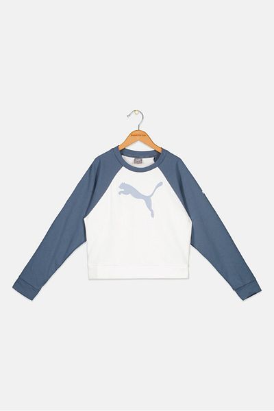 Puma Kids Boy Brand Logo Sweatshirt, White