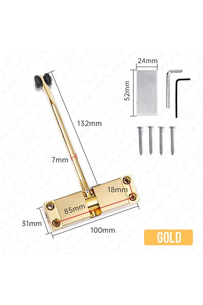 Choice Gold Kak Stainless Steel Automatic Spring Door Closer Door Closing Device Can Adjust The Door Closin